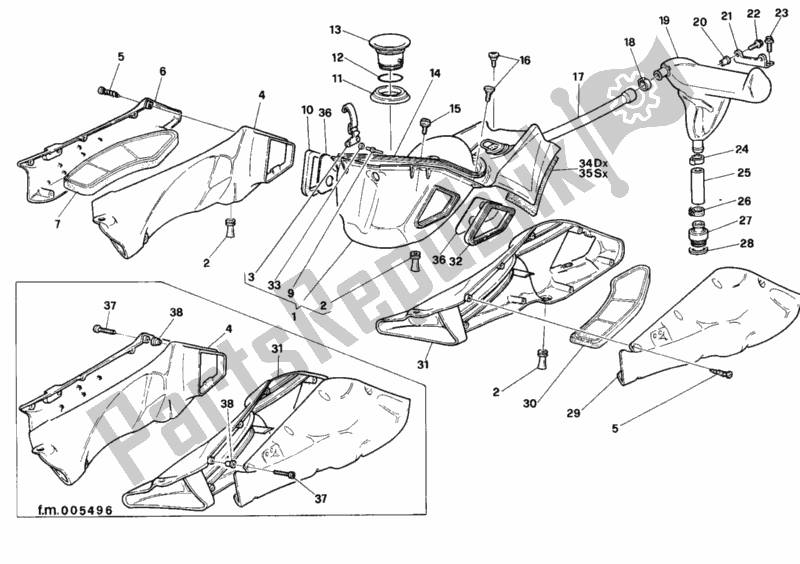 Todas las partes para Consumo de Ducati Superbike 916 Senna 1996